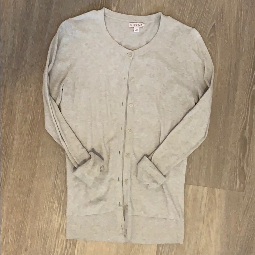 Tan cardigan